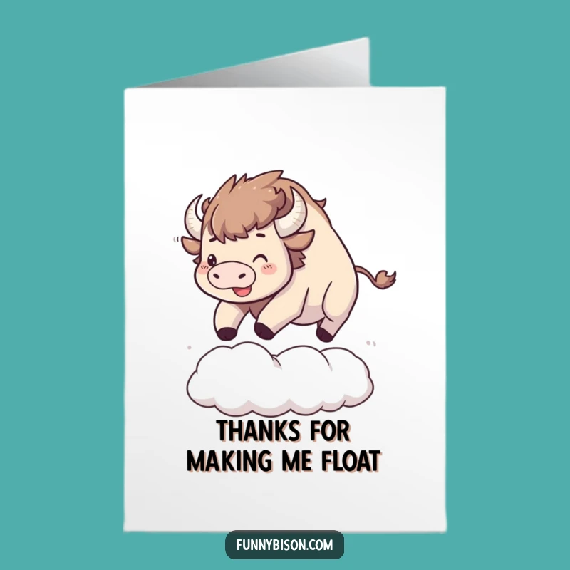 Free Printable Thank You Card: Bouncing Bison Thanks